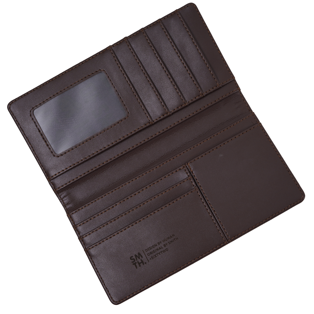 House of Smith Dompet Pria - Drew Long Brown - Wallet - Image 4