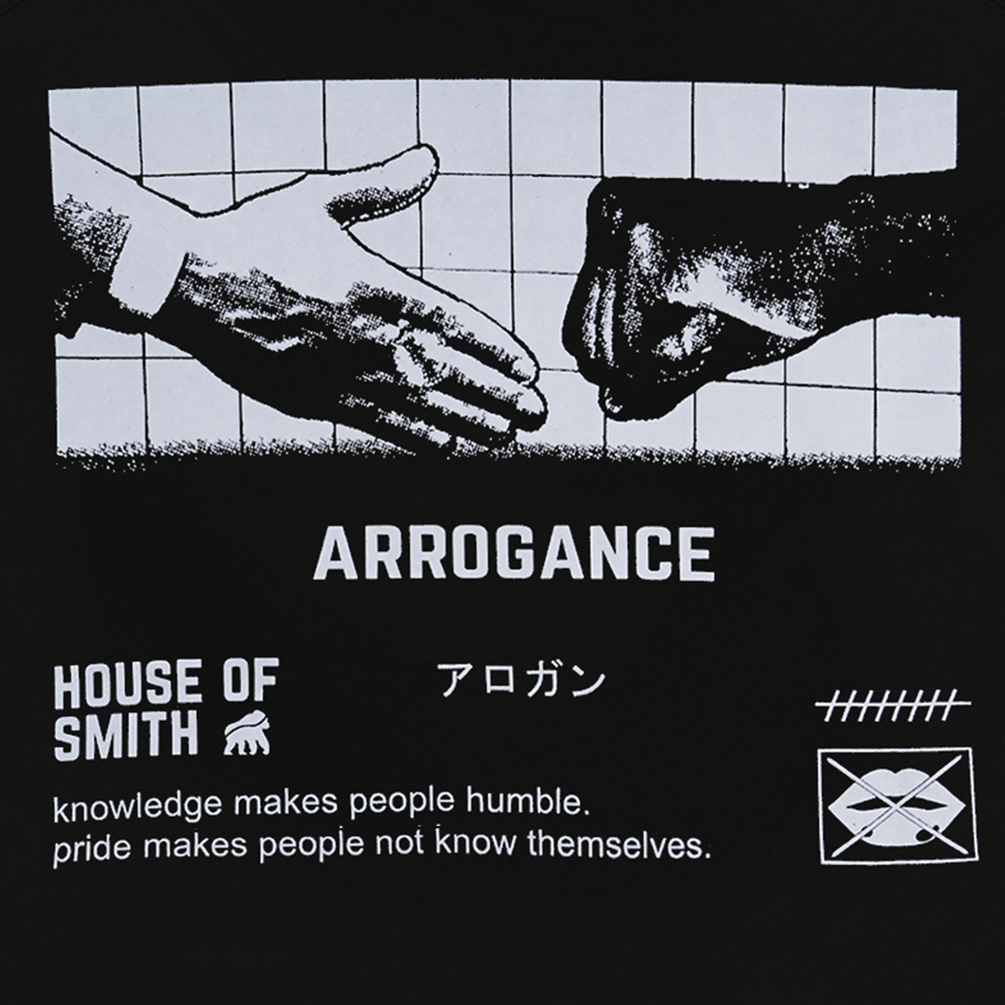 House of Smith Kaos Pria Lengan Pendek - Gance Black #14 - T Shirt - Image 4