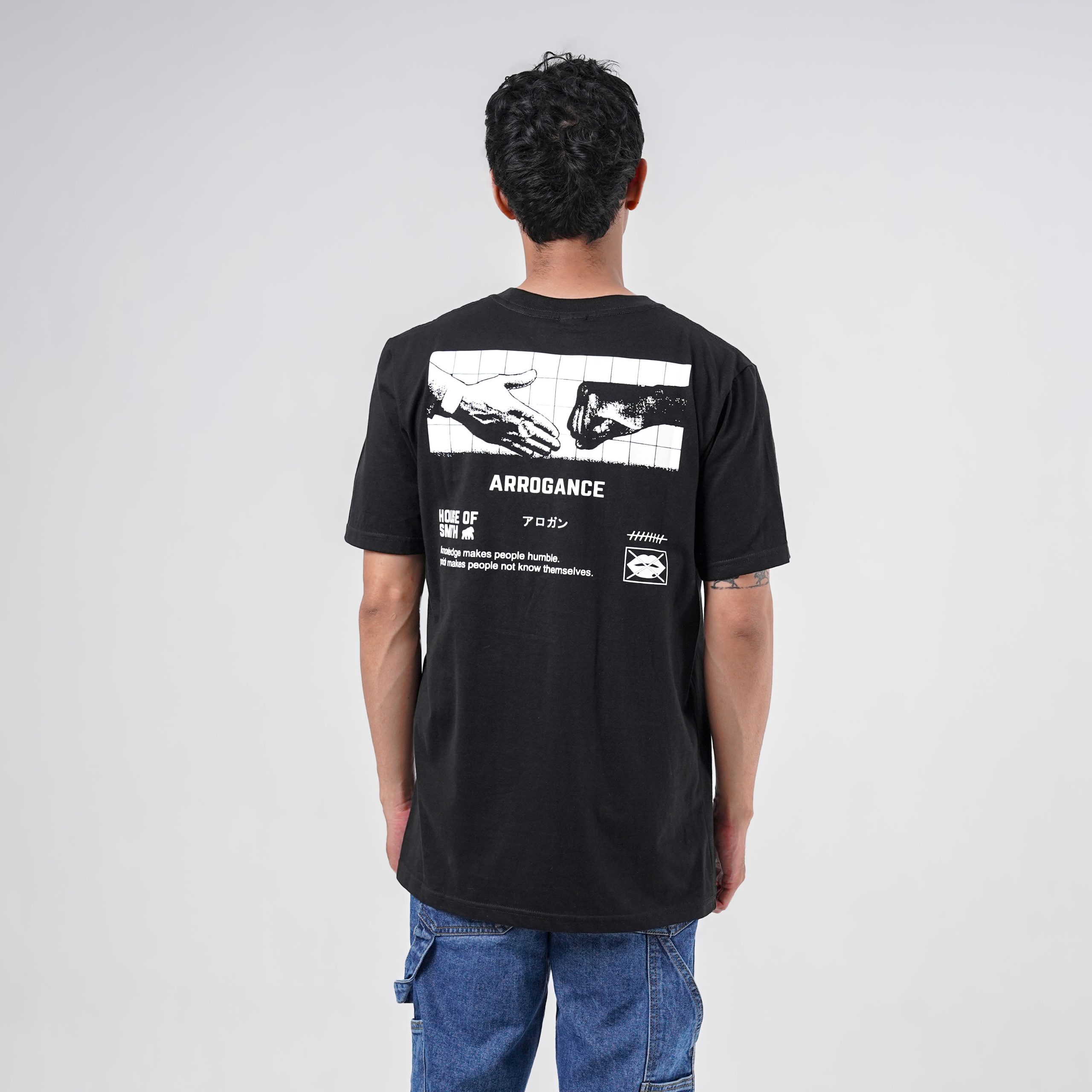 House of Smith Kaos Pria Lengan Pendek - Gance Black #14 - T Shirt - Image 7