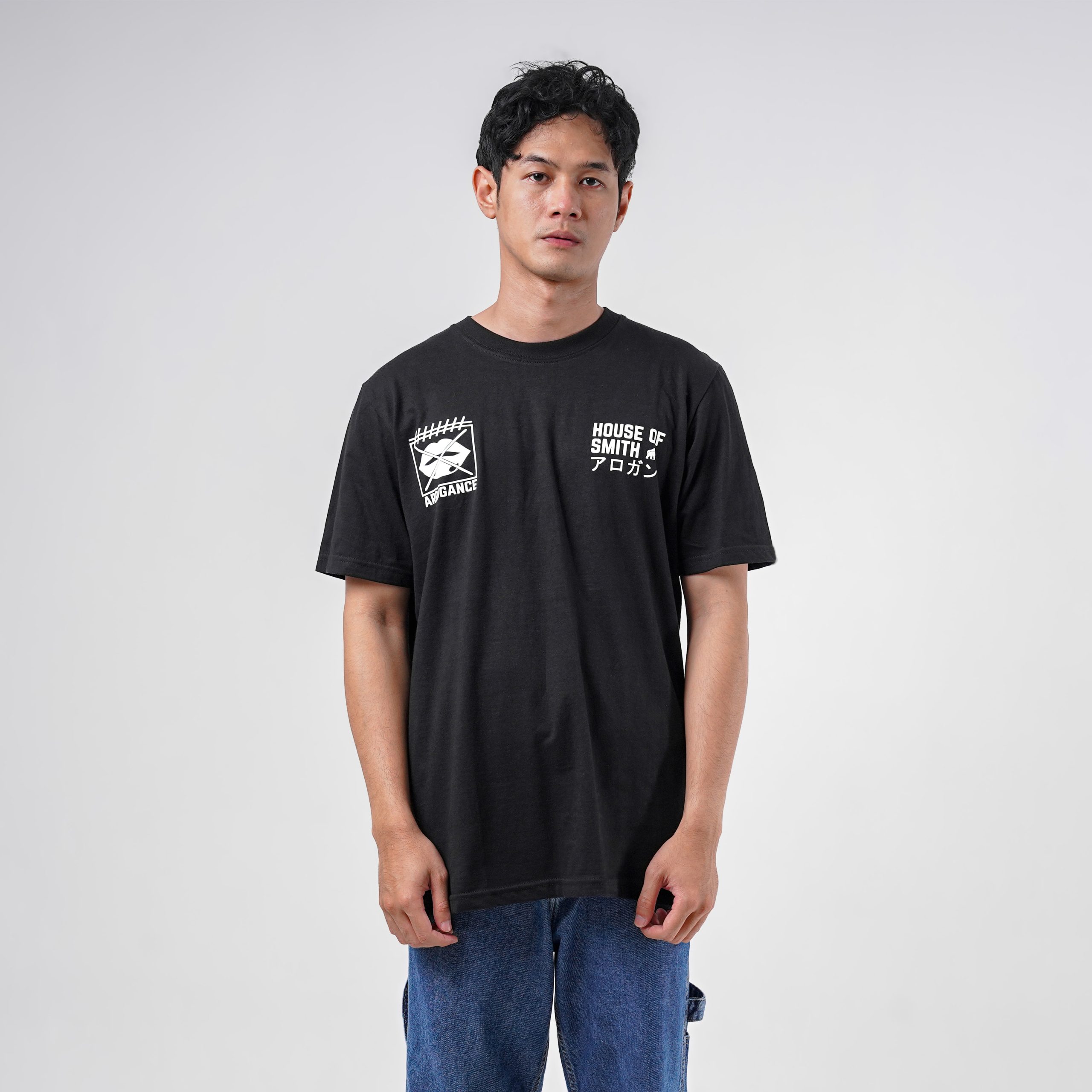 House of Smith Kaos Pria Lengan Pendek - Gance Black #14 - T Shirt - Image 8