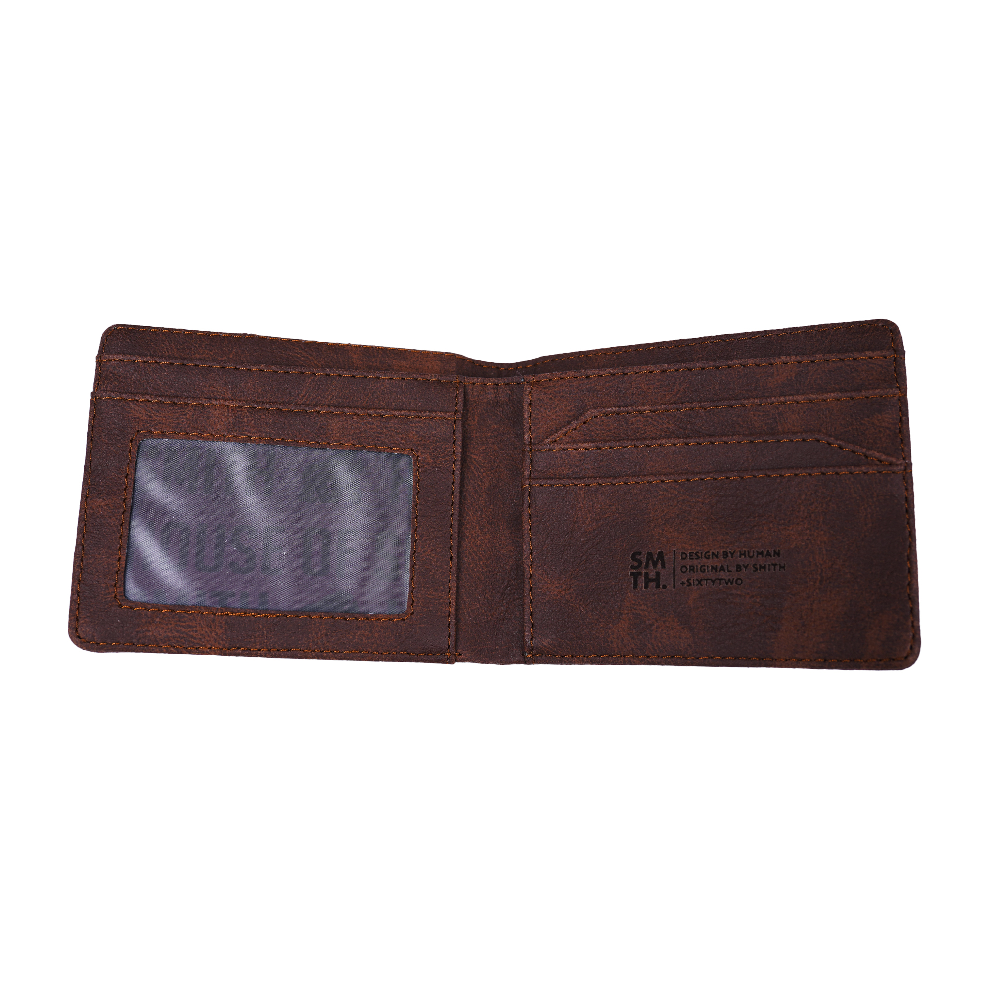 House of Smith Dompet Pria - Wallstripe Crazo Brown #4 - Image 5