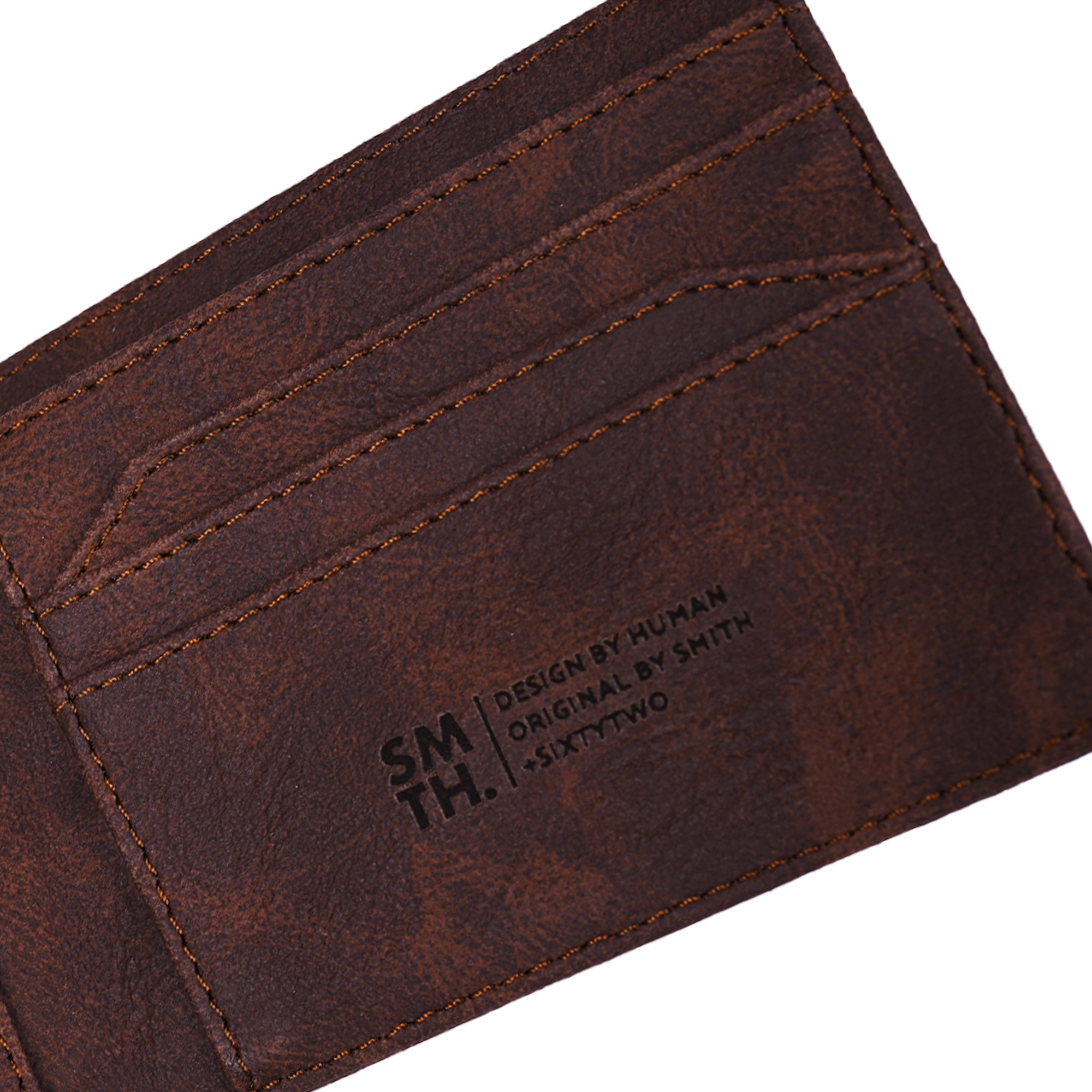 House of Smith Dompet Pria - Wallstripe Crazo Brown #4 - Image 6