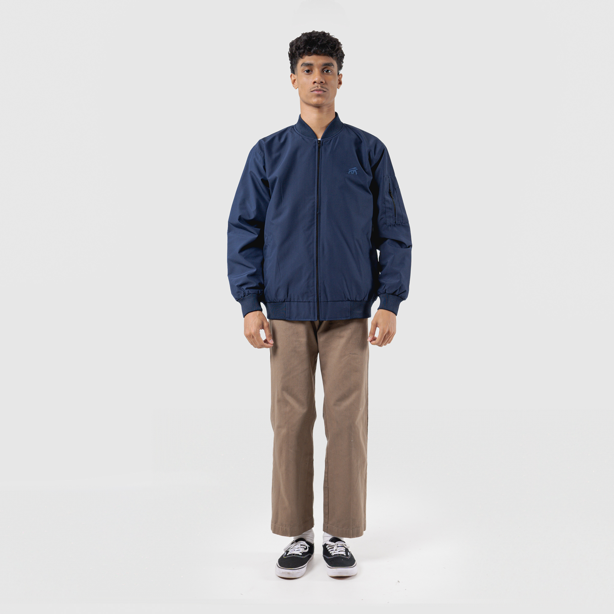 House of Smith Jaket Bomber Pria - Bomith Navy #3 - Image 2