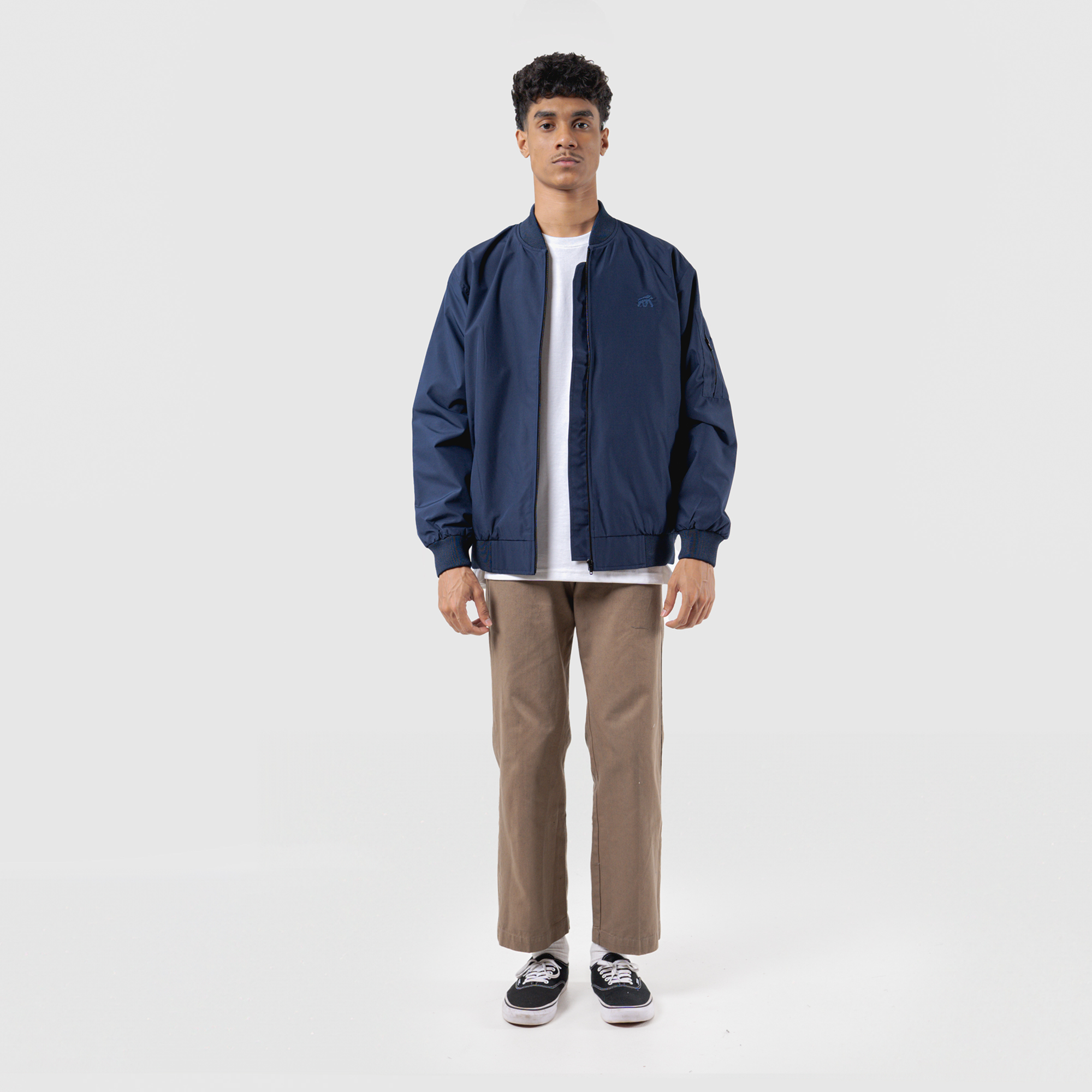 House of Smith Jaket Bomber Pria - Bomith Navy #3 - Image 3