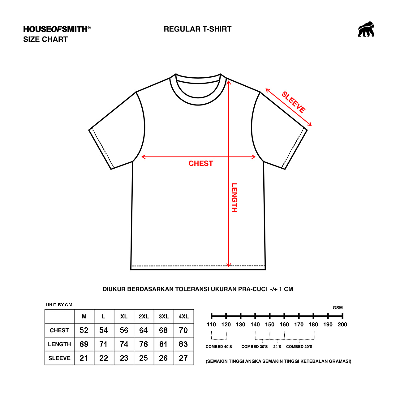 House of Smith Kaos Pria Lengan Pendek - Wave Black #13 - T Shirt - Image 4