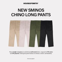 House of Smith Celana Chino Pria - New Sminos - Chino Long Pants