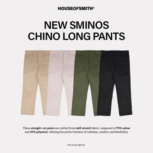 House of Smith Celana Chino Pria - New Sminos - Chino Long Pants