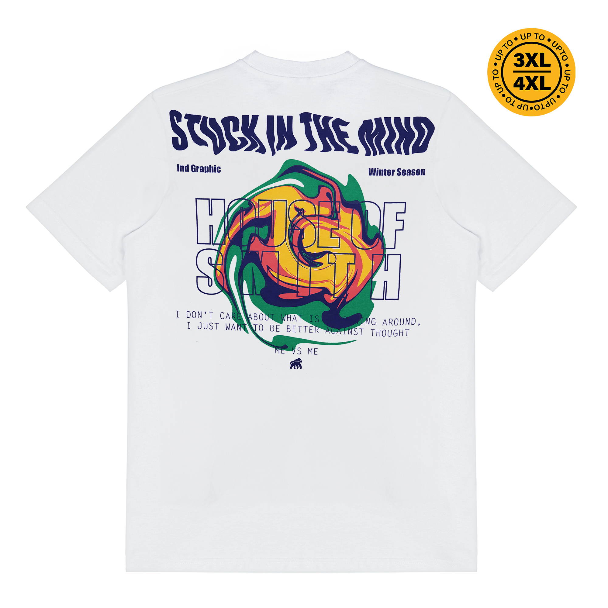 House of Smith Kaos Pria Lengan Pendek - Stuckmind #19 - T Shirt