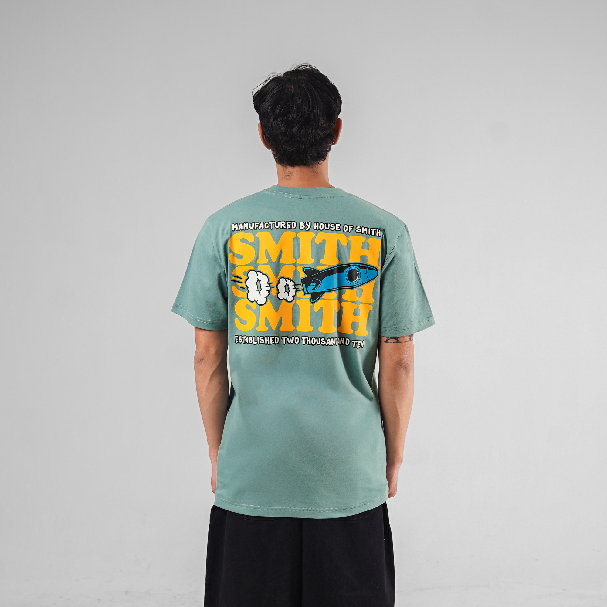 House of Smith Kaos Pria Lengan Pendek - Sg Rocket #6 - T Shirt - Image 6