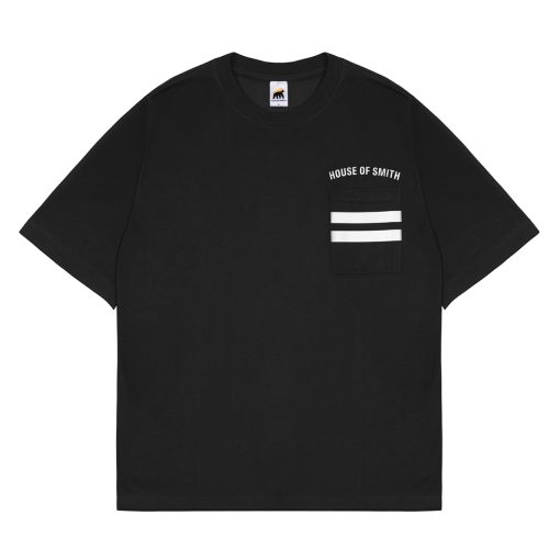 House of Smith Kaos Oversize Pria - Rebpo Black Ovsized #7 - Oversize T Shirt