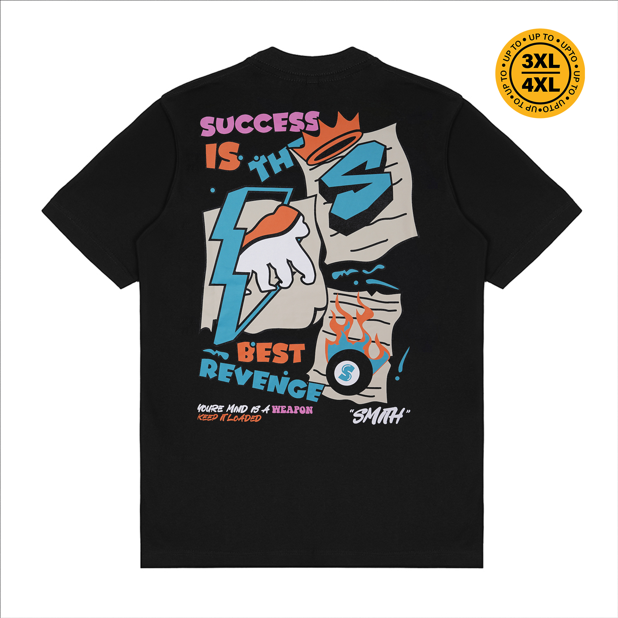 House of Smith Kaos Pria Lengan Pendek - Success Black #18 - T Shirt
