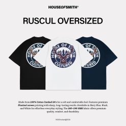 House of Smith Kaos Oversize Pria - Ruscul Ovsized - Oversize T Shirt