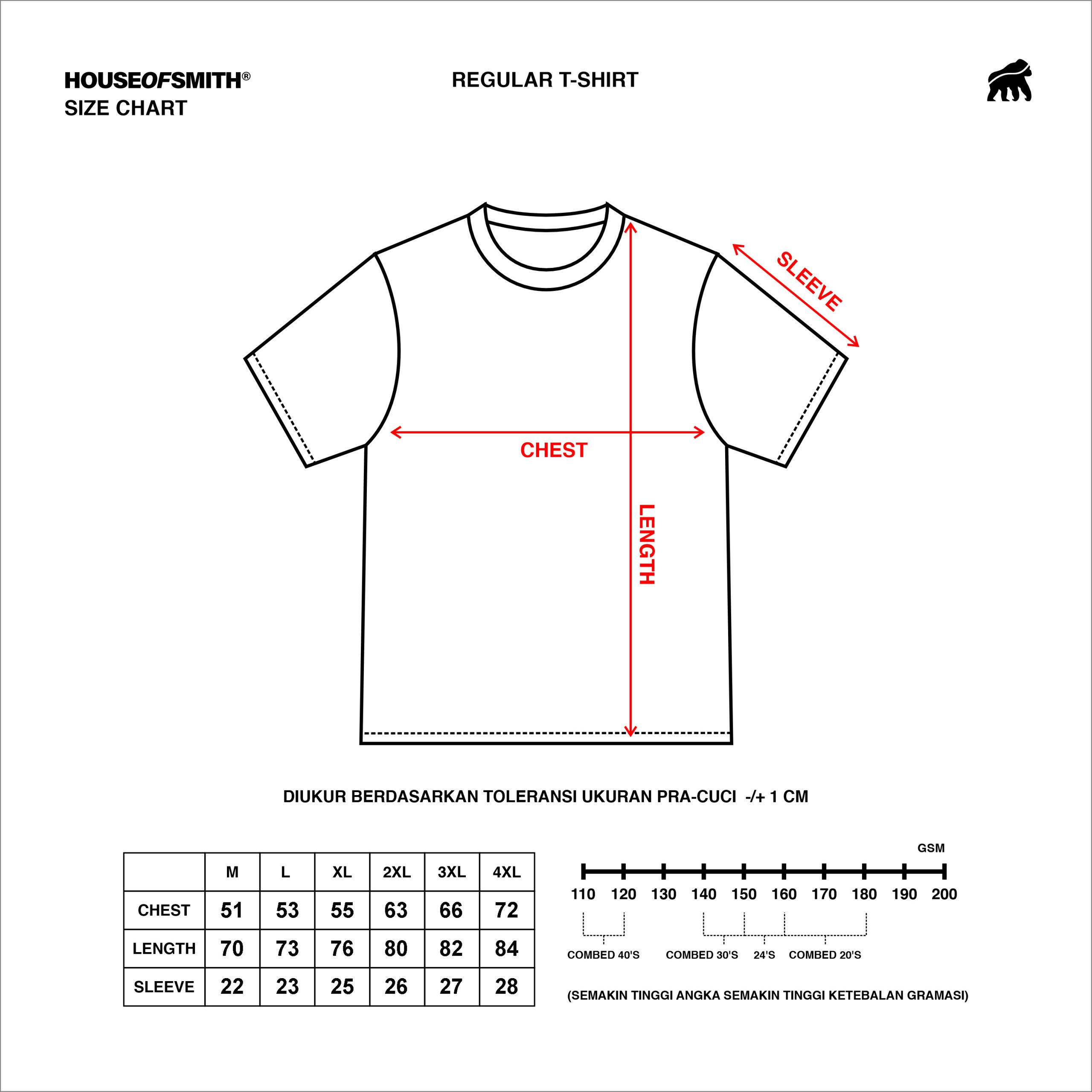 House of Smith Kaos Pria Lengan Pendek - Goriface Black #12 - T Shirt - Image 5