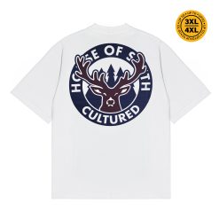 House of Smith Kaos Oversize Pria - Ruscul White Ovsized #8 - Oversize T Shirt