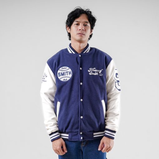 House of Smith Jaket Varsity Pria - Varbleu #2 - Image 7