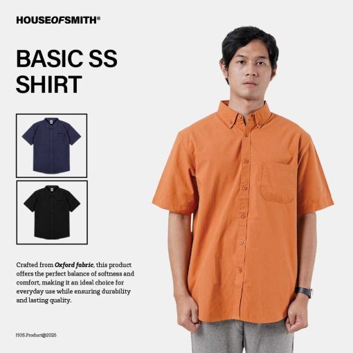 House of Smith Kemeja Pria - Basic SS - Short Shirts - Image 3