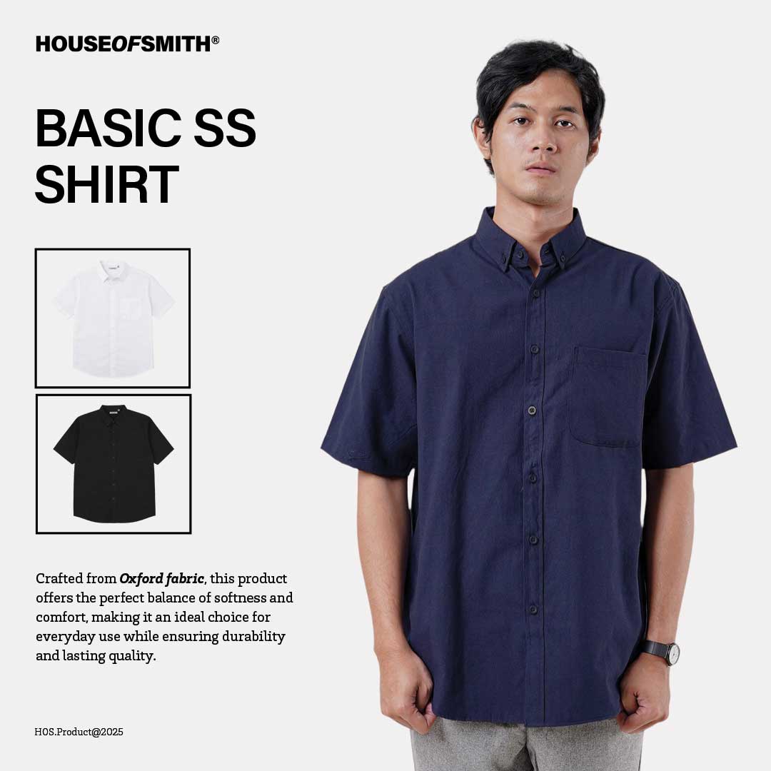 House of Smith Kemeja Pria - Basic SS - Short Shirts - Image 3