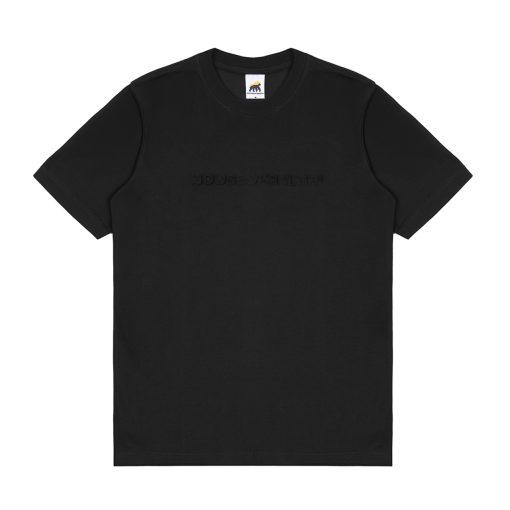 House of Smith Kaos Pria Lengan Pendek - Lt Black On Black Emboss #9 - T Shirt