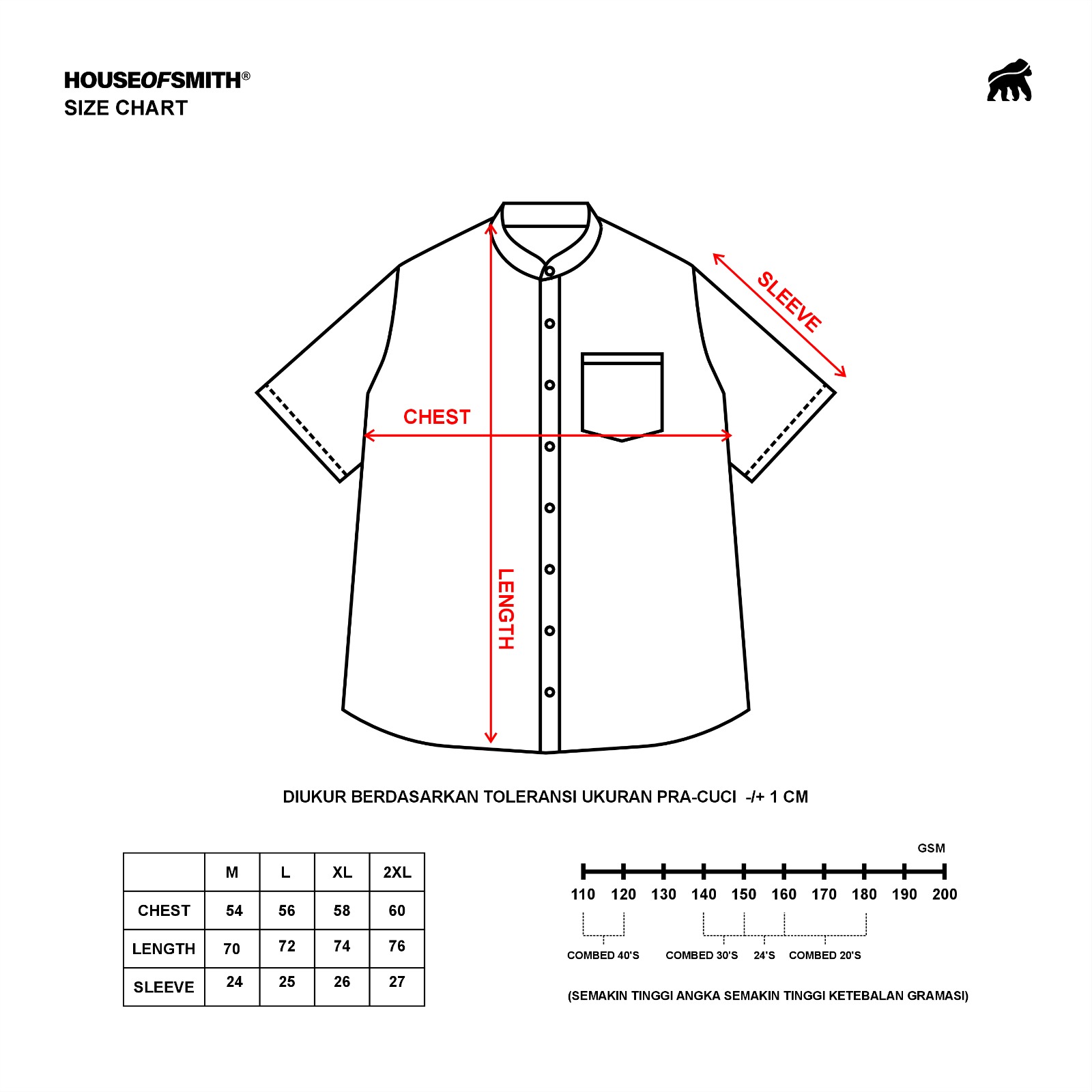 House of Smith Kemeja Pria - Scollar SS - Short Shirts - Image 5
