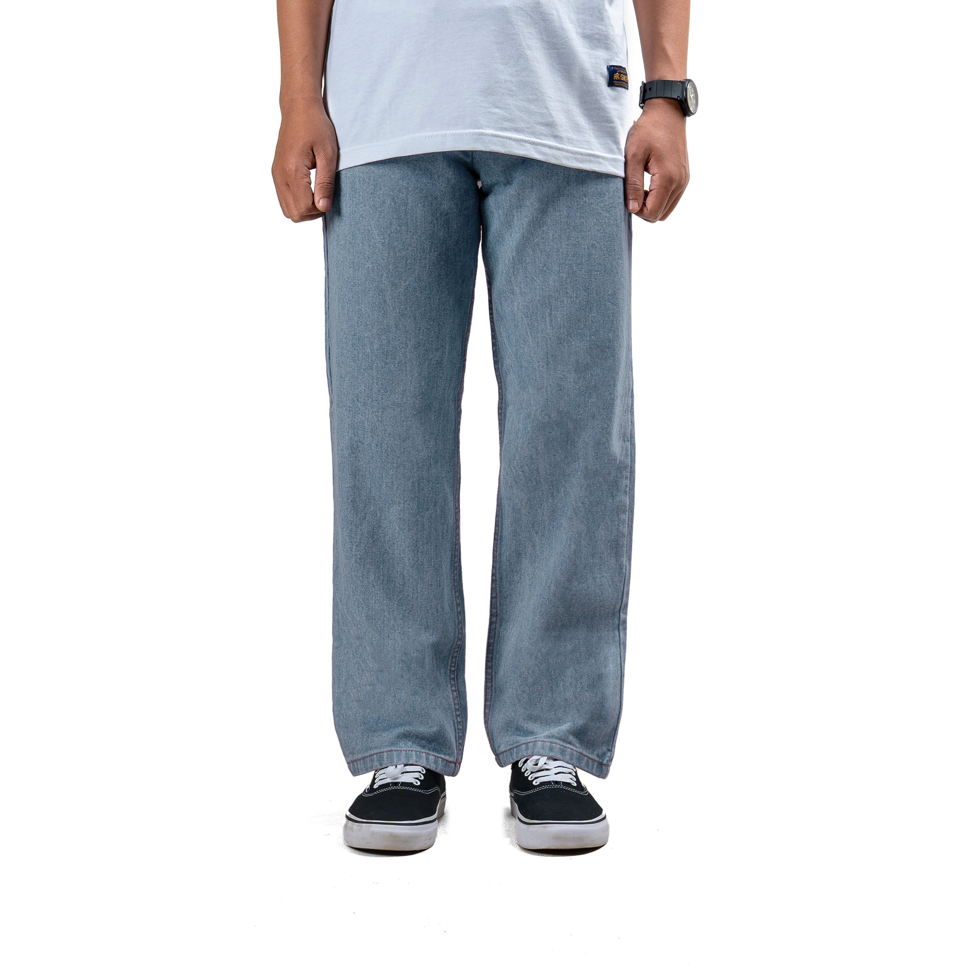 House of Smith Celana Denim Pria - Smith Basic Denim Sky Blue #3