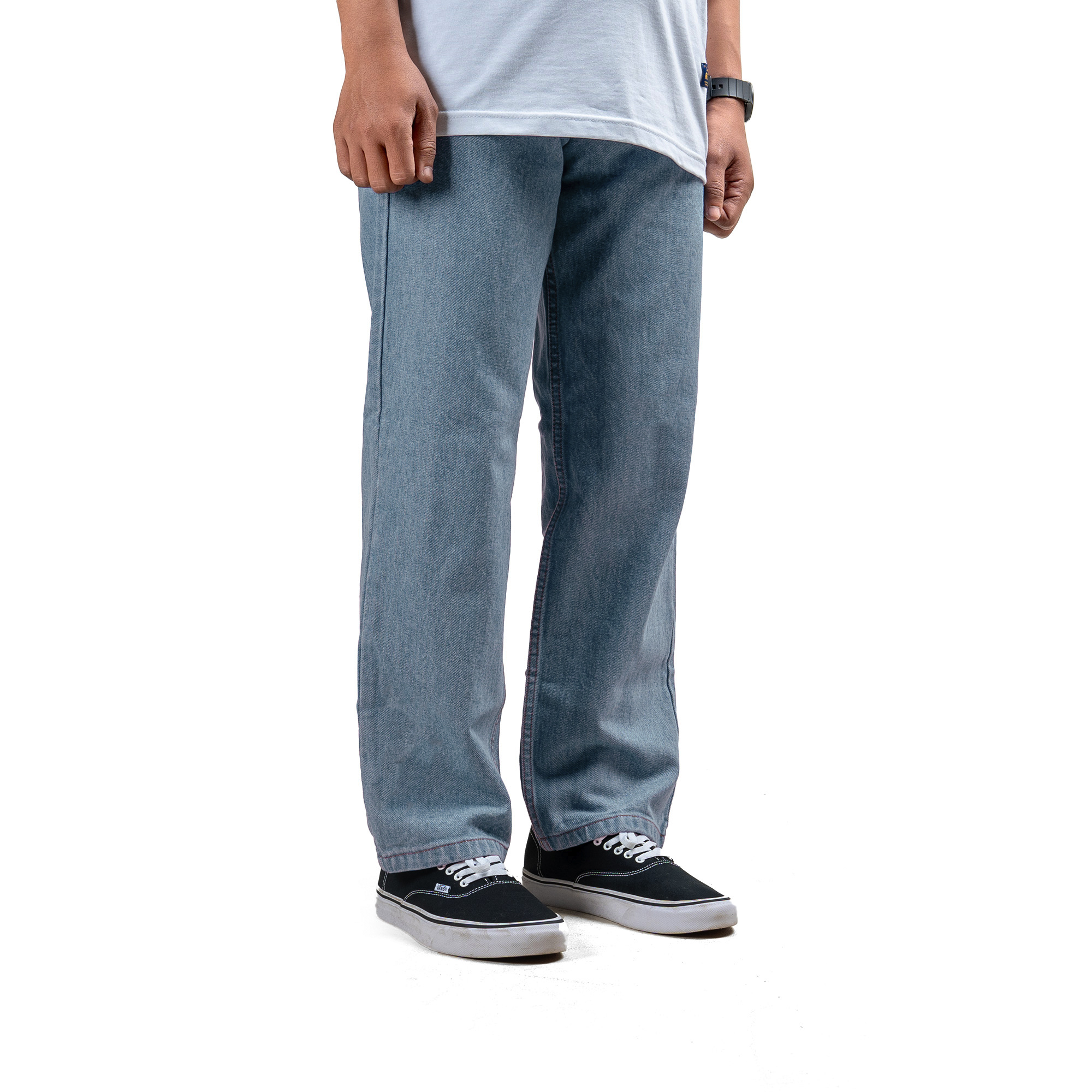 House of Smith Celana Denim Pria - Smith Basic Denim Sky Blue #3 - Image 3
