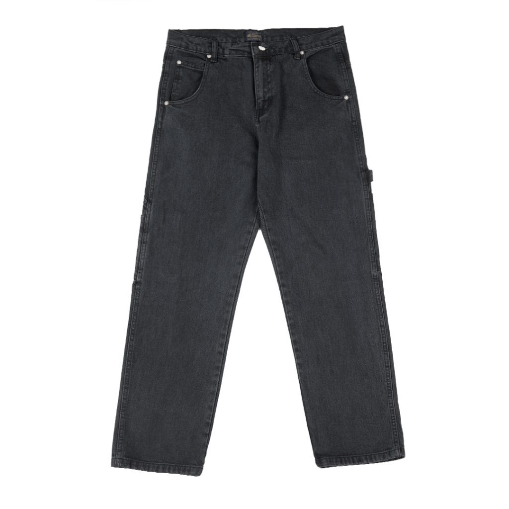 House of Smith Celana Denim Pria – Smith Carpenter Pants Dark Grey ...