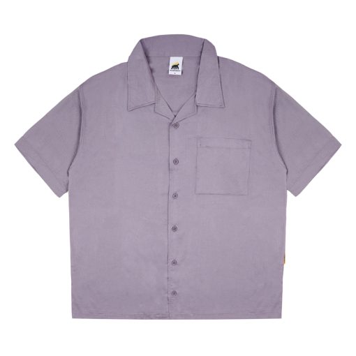 House of Smith Kemeja Pria - Hos Bowshirt Regular Grey - Short Shirts