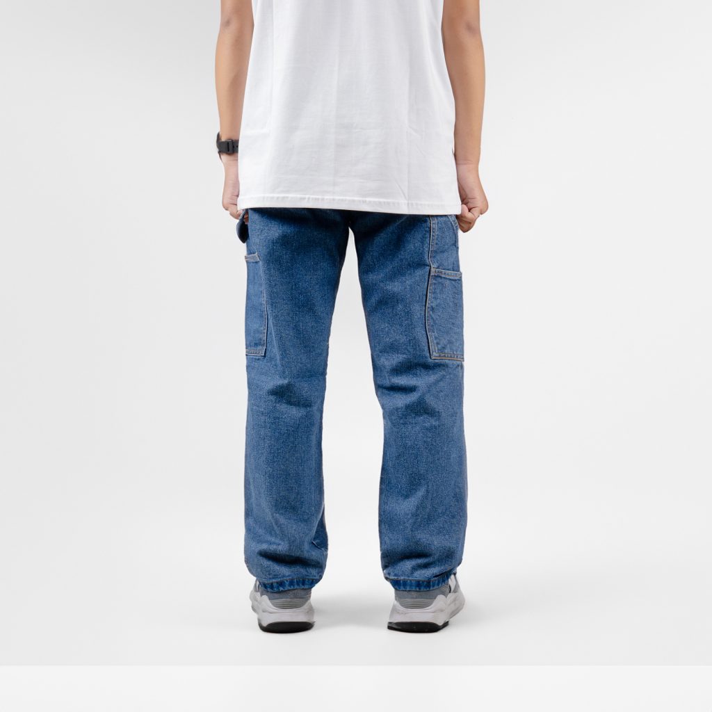 House of Smith Celana Denim Pria – Smith Carpenter Pants Dark Blue ...