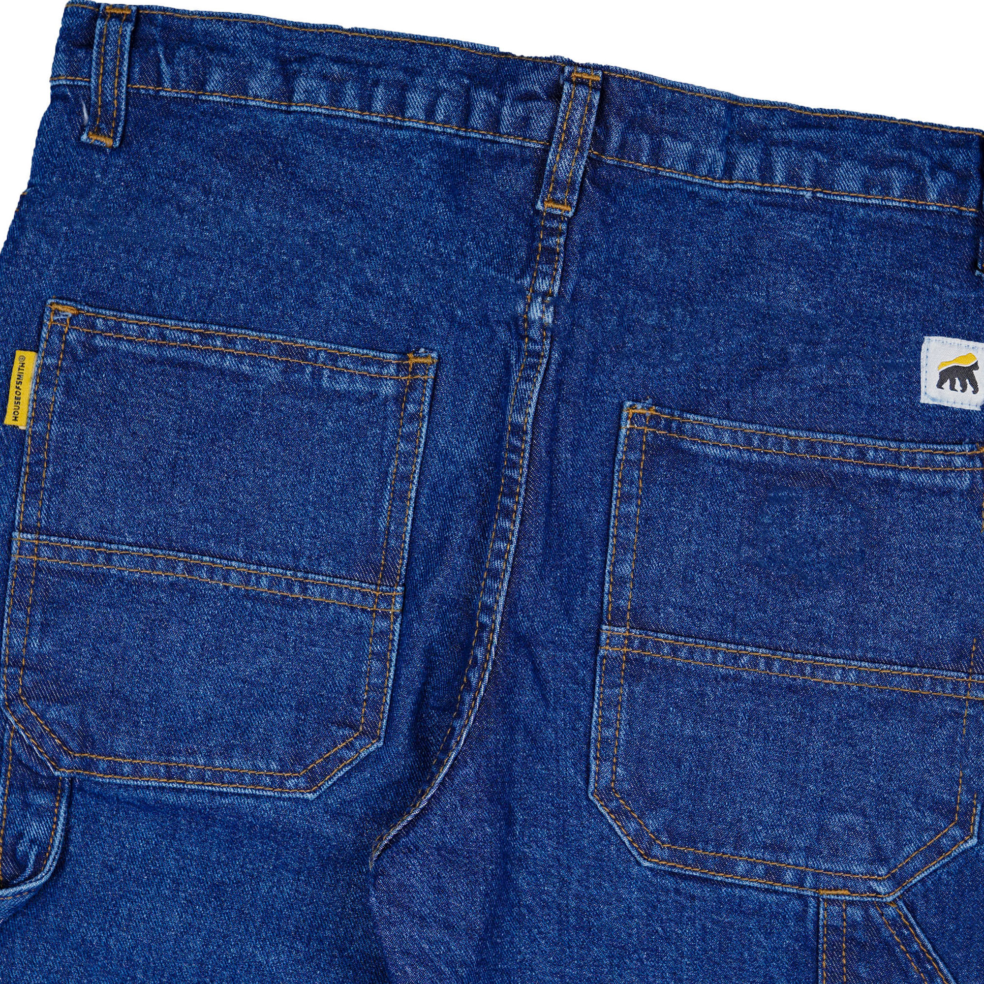 House of Smith Celana Denim Pria - Smith Carpenter Pants Dark Blue #4 - Denim Long Pants - Image 6