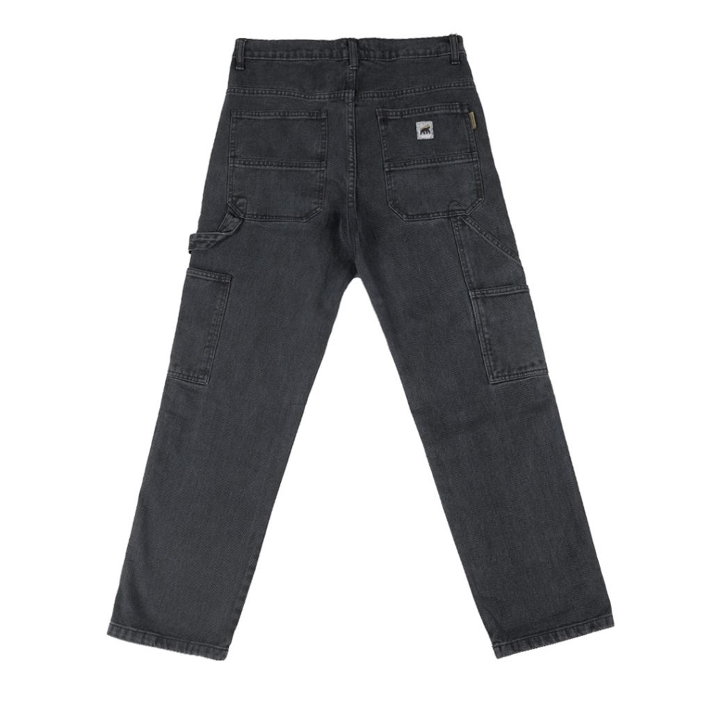 House of Smith Celana Denim Pria – Smith Carpenter Pants Dark Grey ...