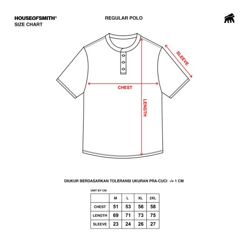 House of Smith Polo Shirt - Leisure Bw #2 - Kaos Polo Pria - Image 5