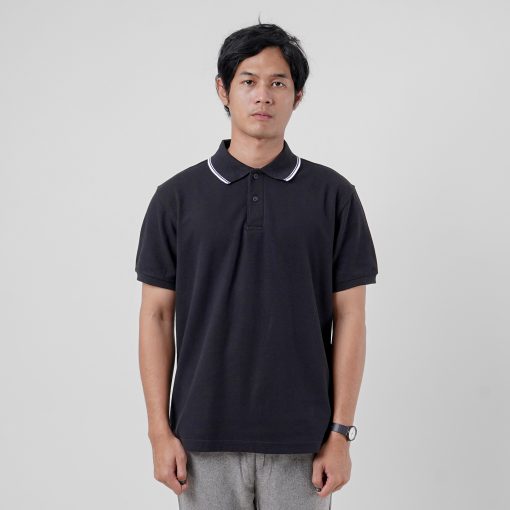 House of Smith Polo Shirt - Union Polo Black #2 - Kaos Polo Pria - Image 4