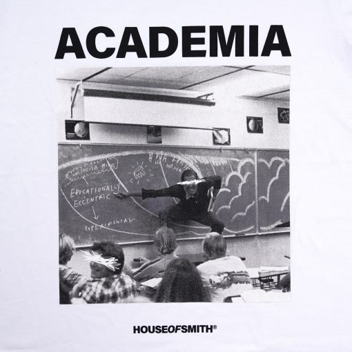 House of Smith Kaos Pria Lengan Pendek - Academia White Regular #4 - T Shirt - Image 3