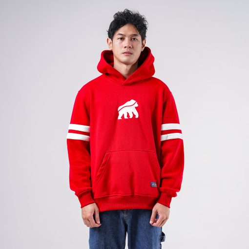 House of Smith Sweater Hoodie Pria - Two Stripe Red - Image 3