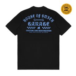 House of Smith Kaos Pria Lengan Pendek - Hos Garage Black #11 - T Shirt