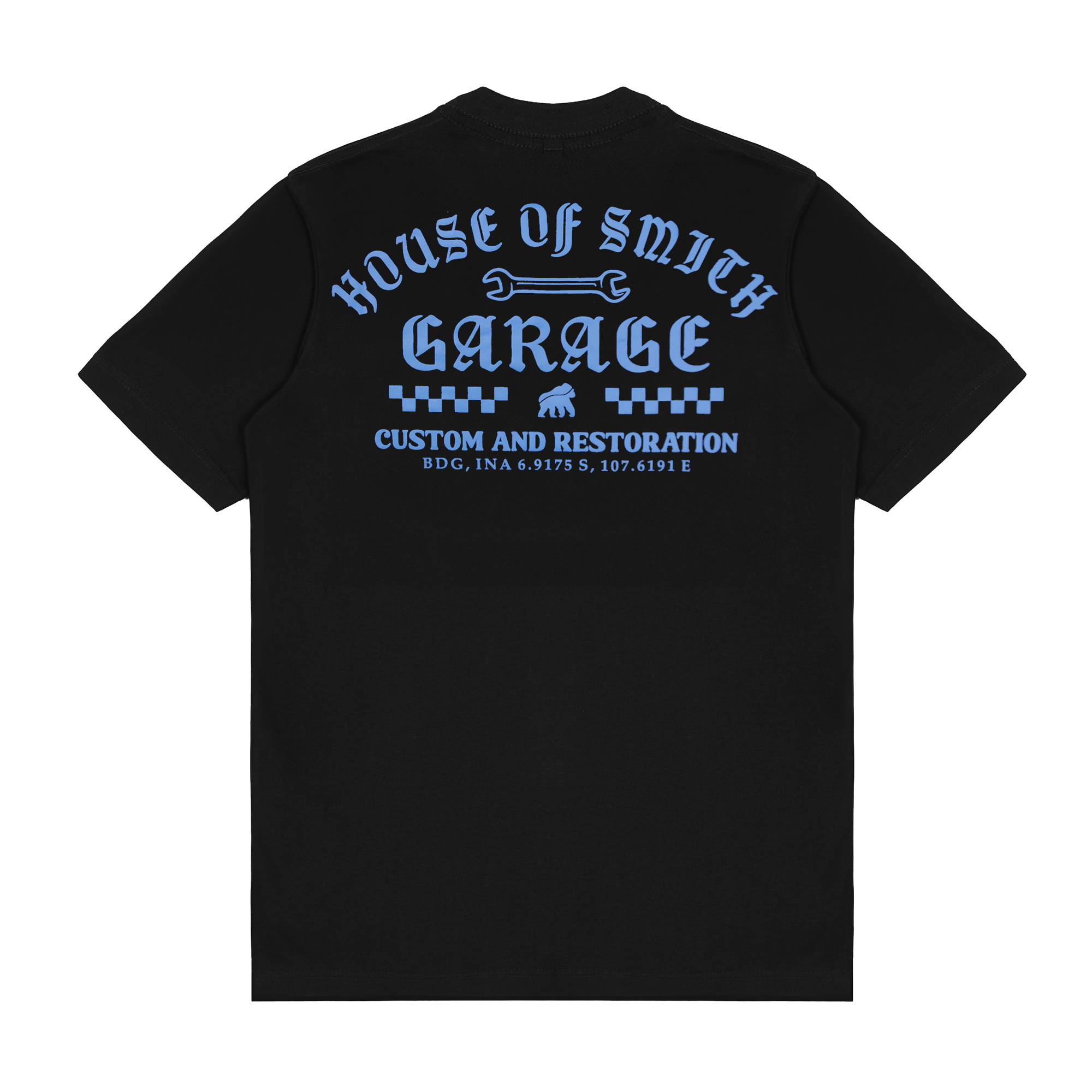 House of Smith Kaos Pria Lengan Pendek - Hos Garage Black #8 - T Shirt