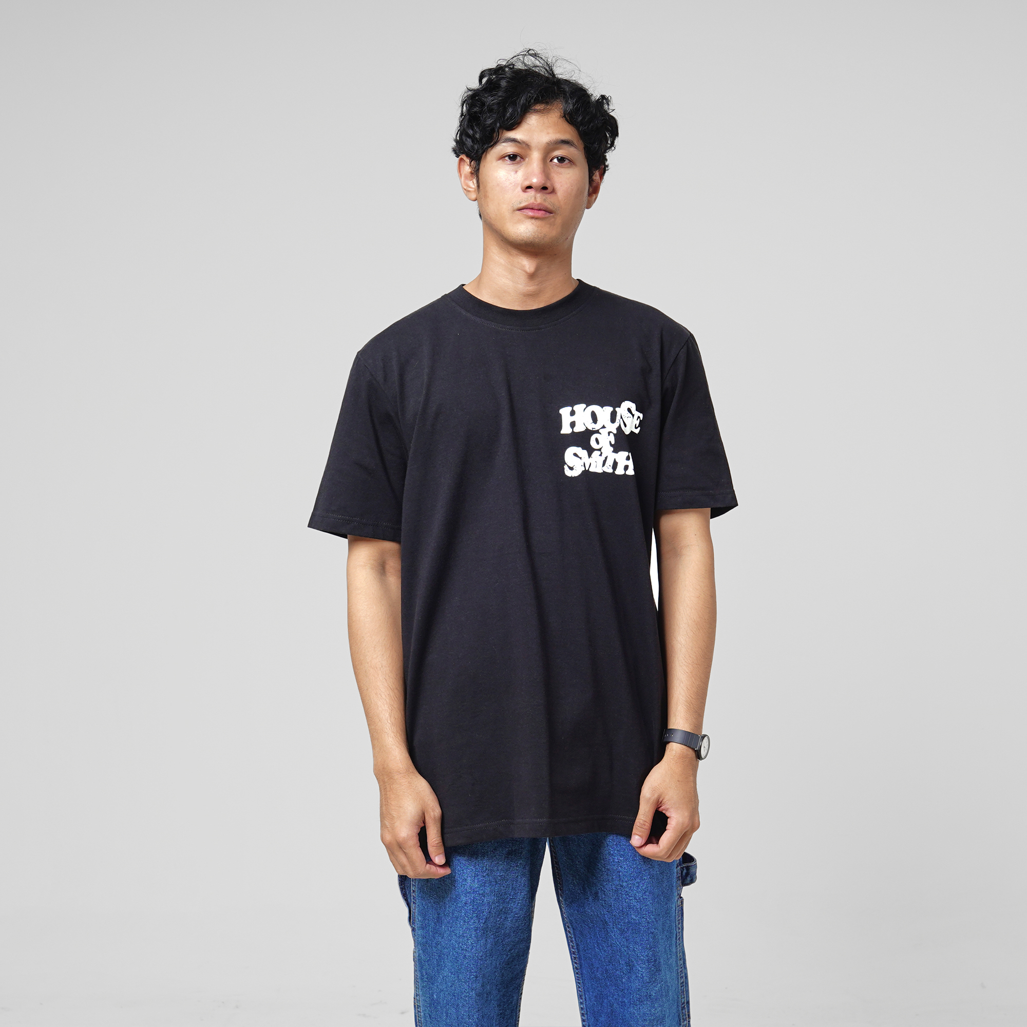 House of Smith Kaos Pria Lengan Pendek - Knowledge Black #9 - T Shirt - Image 6