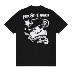 House of Smith Kaos Pria Lengan Pendek - Knowledge Black #5 - T Shirt