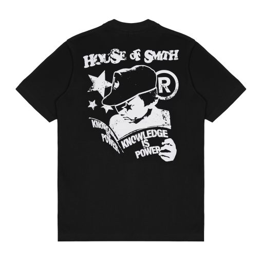 House of Smith Kaos Pria Lengan Pendek - Knowledge Black #5 - T Shirt