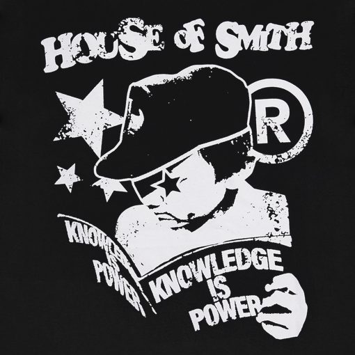 House of Smith Kaos Pria Lengan Pendek - Knowledge Black #5 - T Shirt - Image 4