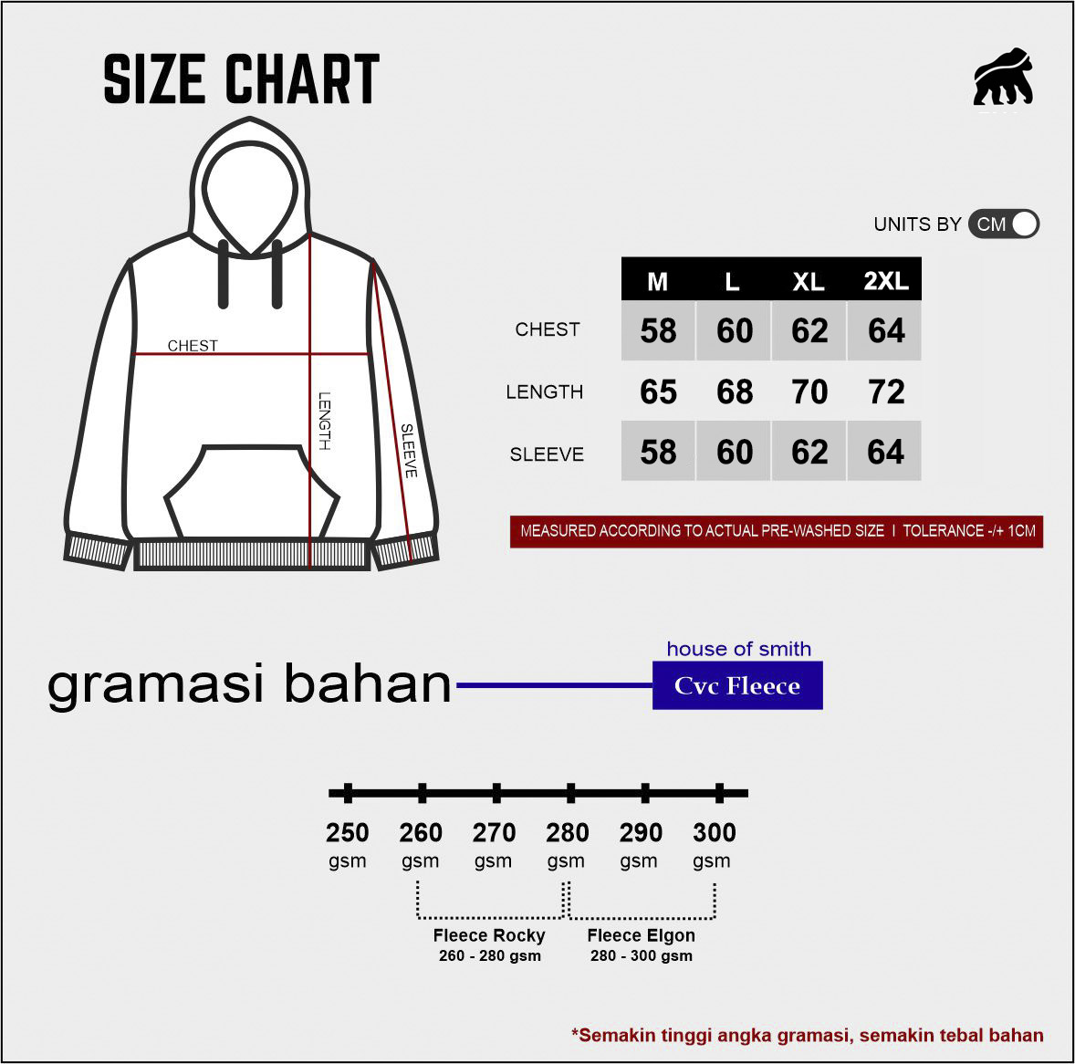 House of Smith Sweater Hoodie Pria - Striped Blue #2 - Image 7