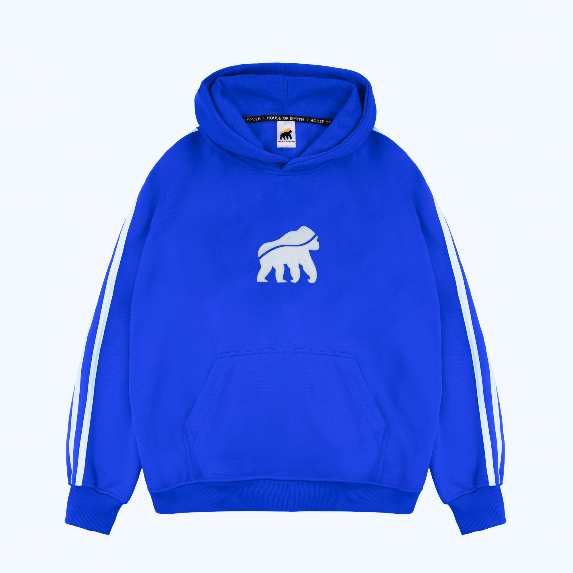 House of Smith Sweater Hoodie Pria - Striped Blue #2