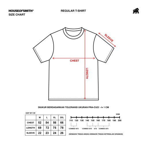 House of Smith Kaos Pria Lengan Pendek - Too Tired White #4 - T Shirt - Image 5