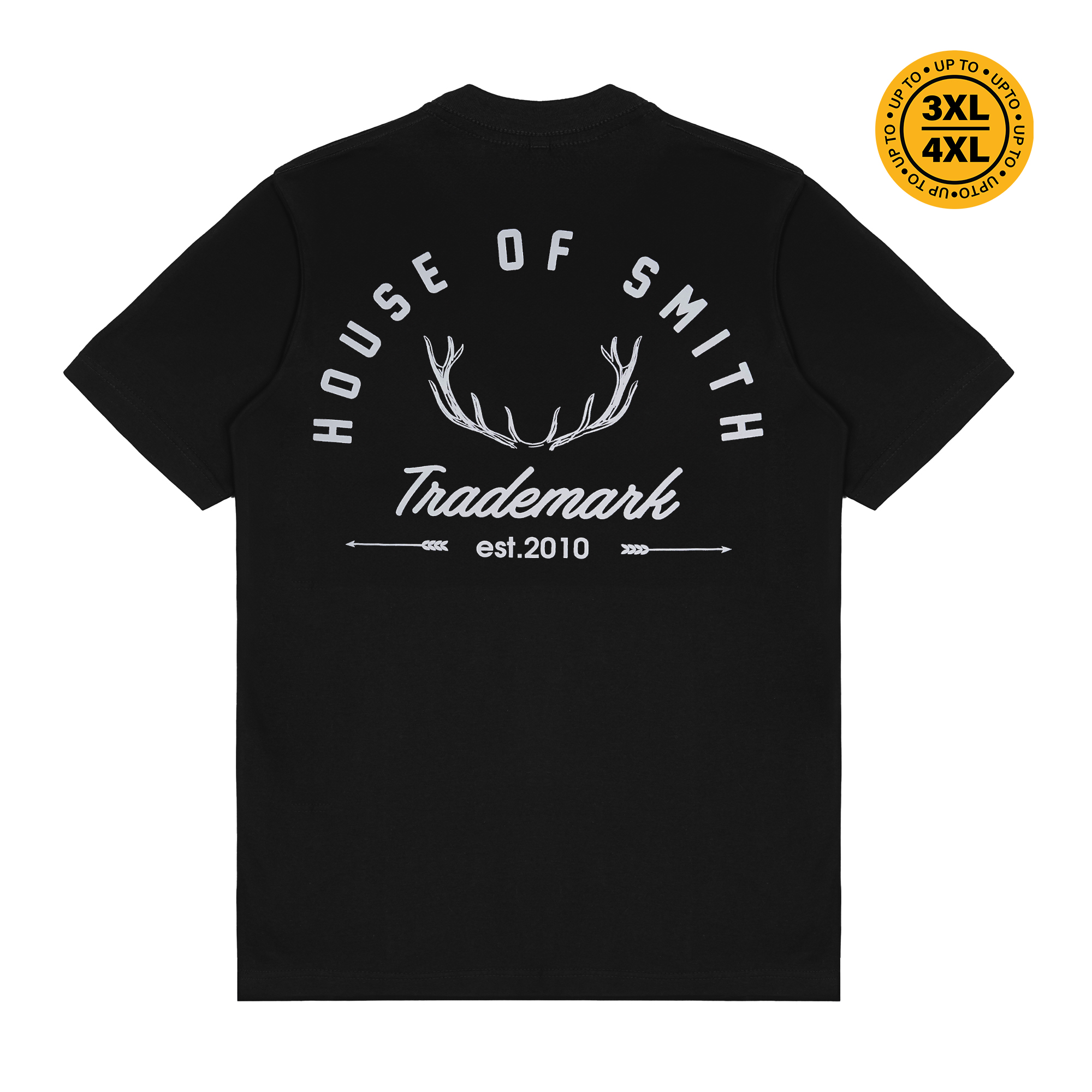 House of Smith Kaos Pria Lengan Pendek - Trademark Black #11 - T Shirt