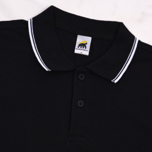 House of Smith Polo Shirt - Union Polo Black #2 - Kaos Polo Pria - Image 3