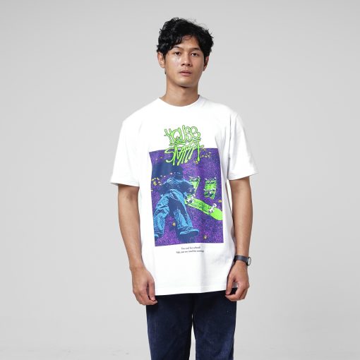 House of Smith Kaos Pria Lengan Pendek - Too Tired White #4 - T Shirt - Image 4