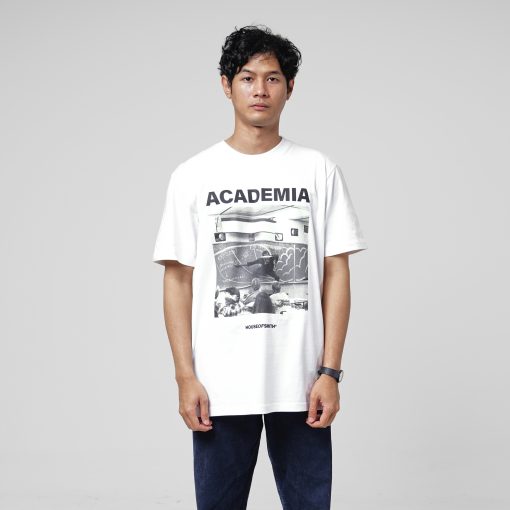 House of Smith Kaos Pria Lengan Pendek - Academia White Regular #4 - T Shirt - Image 4
