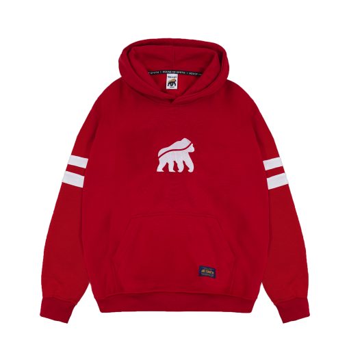 House of Smith Sweater Hoodie Pria - Two Stripe Red