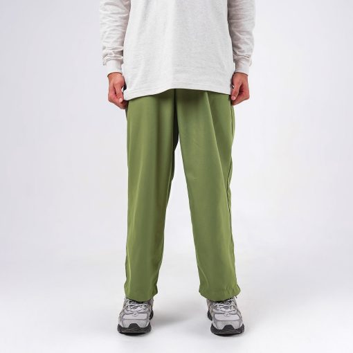 House of Smith Celana Wide Pleated - Wide Pleated Pants Olive