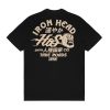 House of Smith Kaos Pria Lengan Pendek - Iron Head Black #6 - T Shirt